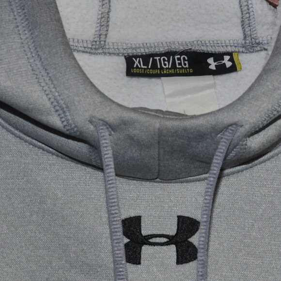 Queen's University Under Armour Grey Sweater Hoodie XL - Picture 5 of 5